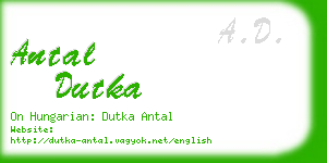 antal dutka business card